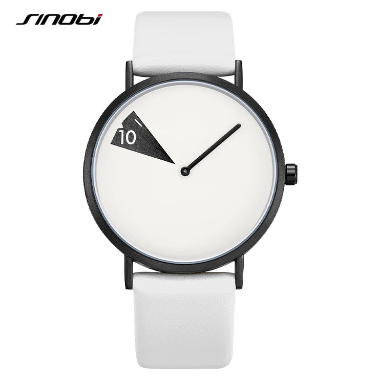 Sinobi Hot Women Watch Creative Wristwatch Ladies Watch Rotate Yellow Leather Band Wristwatches Clock Montres Femme Reloj Mujer