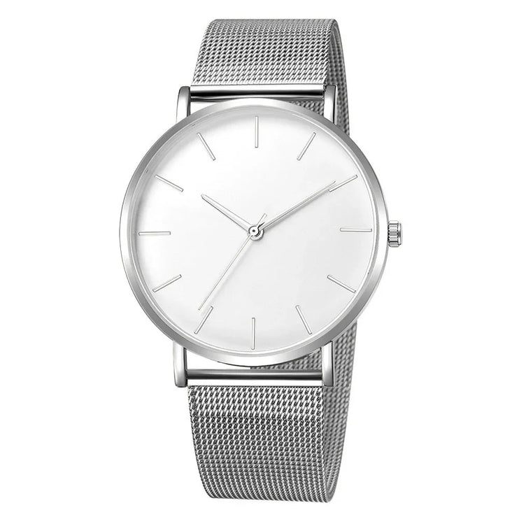 Leisure Simple Women Watch 2025 Vintage Mesh Belt Ultra-Thin Fashion  Luxury Man Wrist Watches