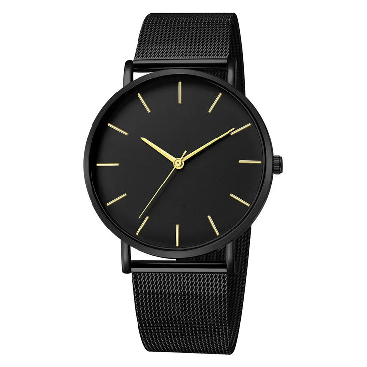 Leisure Simple Women Watch 2025 Vintage Mesh Belt Ultra-Thin Fashion  Luxury Man Wrist Watches